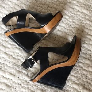 Michael Kors Josephine Platform Leather Sandals